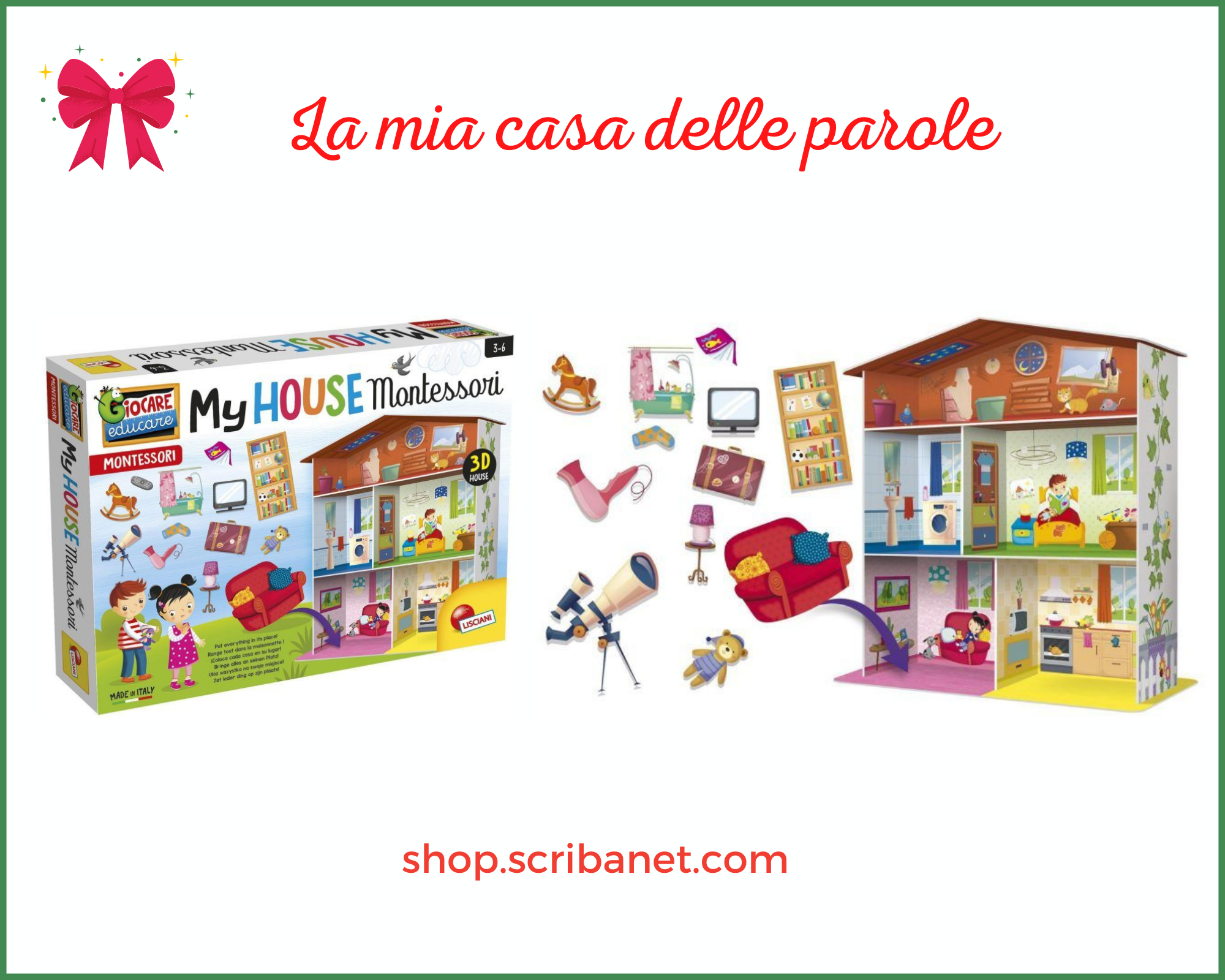 La mia casetta Montessori, Giochi educativi