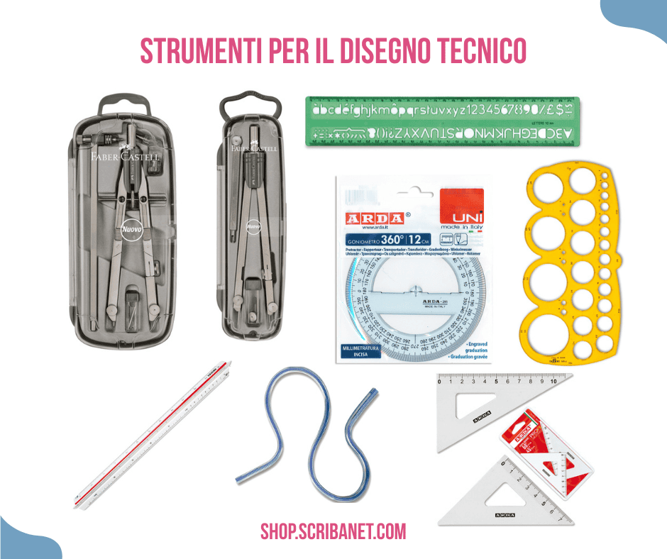 strumenti disegno tecnico